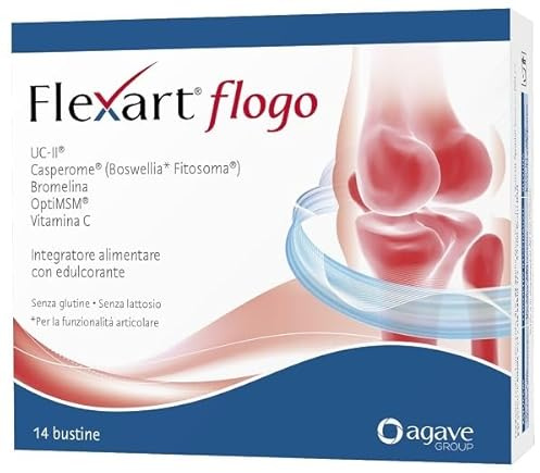 FLEXART FLOGO 14 bustine - integratore alimentare utile per la funzionalità articolare e per la normale funzione delle cartilagini