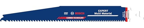 Bosch 10x EXPERT Multi Material S1159XHM Säbelsägeblatt (für Gusseisen, Holz mit Metall, Länge 225 mm, Professional Zubehör Säbelsäge)