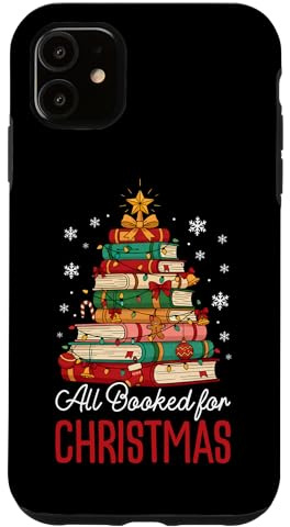 Todo Reservado para Navidad Pila de Libros Vacaciones Carcasa para iPhone 11