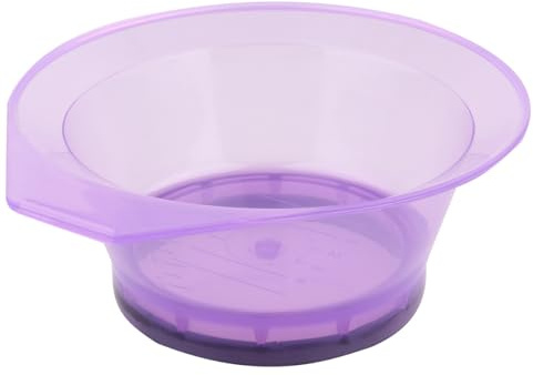VICASKY 2 Bols Transparents pour Teinture Capillaire Bols de Mélange en Plastique Lavable Outils de Salon de Coiffure Accessoires pour Coloration Professionnelle et Couleur Aléatoire