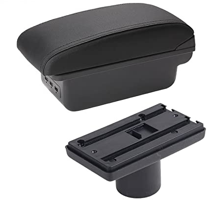Compartimento Reposabrazos Coche Para Seat Para Ibiza 6j 6L Contenido Central Caja De Almacenaje Con Portavasos Cenicero Productos Con USB(B2 3USB)