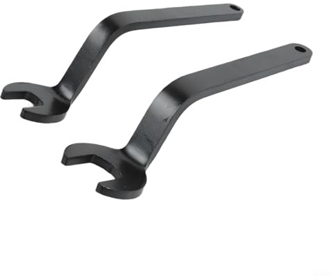RA1152 Llaves de desplazamiento para cambio de brocas de enrutador, juego de herramientas de llave de diseño curvado con llaves de 16 mm y 24 mm, compatible con tuercas de pinza para carpintería 1617