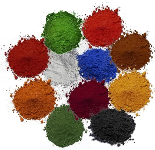 Beton-ABC Pigmentpulver, Eisenoxid, 11 verschiedene Farbtöne je 100g