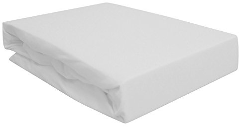 Arle-Living Spannbettlaken für Wasserbett Boxspringbett oder Übergrößen 180x200-200x220 cm - hochwertige 190 gr/m² - breites Farbsortiment(weiß/White/Blanc)