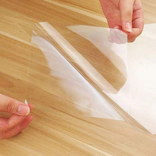 StickersLab - PELLICOLA TRASPARENTE LUCIDA ADESIVA PER PROTEZIONE VERNICE TAVOLI, MOBILI, MARMO, CUCINE (152cm x 50cm)