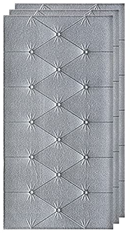 Wandpaneel, Gepolsterte 3D Dekoration, Wandverkleidung, Akustik Wandkissen, schallabsorbierend, Kopfteil für Betthaupt, Wanddekoration, Wohnzimmer, Schlafzimmer, Dekowand(Color:G,Size:5pcas)