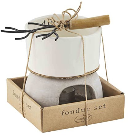 Mud Pie Fondue-Dip-Geschenkset, 11,4 x 6,3 cm