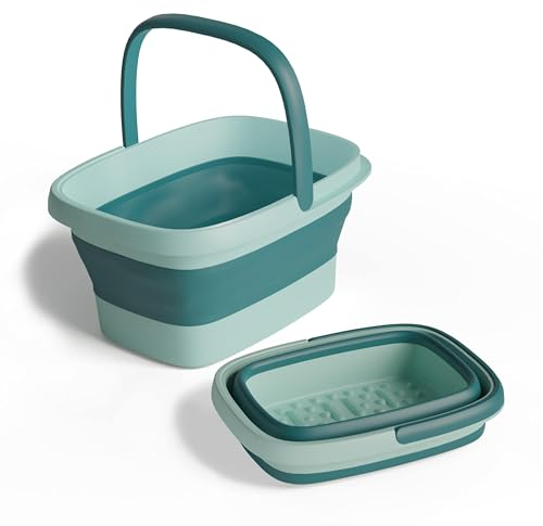 VMbathrooms Oasis de pieds l'original | Bain de pieds de haute qualité & stable | Bain de pieds parfait pour des bains de pieds relaxants | Baignoire pour pieds avec picots de massage