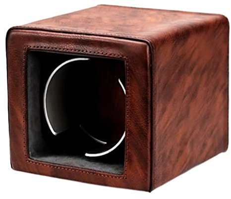 AMYSTY Uhrenkoffer Uhrenrolle Uhrenbox Uhrenschatulle Einzelner Uhrenbeweger Für Automatikuhren PU-Display-Aufbewahrungsbox Uhrenbewegergehäuse Uhrenbox-Beweger Uhrenetui Uhren Aufbewahrungsbox
