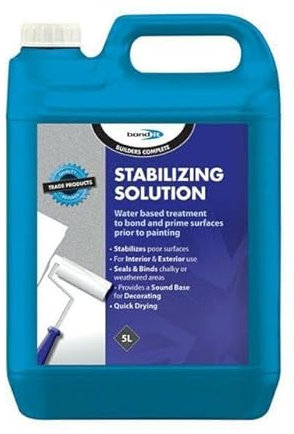 ARA CHOICE Bond It 5L Stablizing Solution Primer Paint Concrete Masonry Surface White Ready-To-Use Water-Based Treatment For Bond 5 Litres