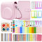 Accesorios para cámaras instantáneas compatibles con Instax Mini 12/ Mini 11/ Mini 9 Cámara instantánea, incluye bolsa de cámara, álbum adhesivo para marco, pegatinas para esquinas, marcos de fotos,