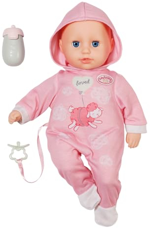 Baby Annabell Hannah Let's Play, Baby Doll with 5 Functions, Soft Fabric Body and Accessories, 36cm Tall Doll, For Children Aged 1+, 711002 Zapf Creation