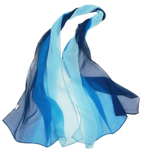 GONMFKM Mode Femmes Foulard Châle 50 * 160Cm Mode Femmes En Mousseline De Soie Dégradé Couleur Écharpe Châle, Luxe Élégant Dame Polyvalent Protection Solaire Décorer Foulards Foulard