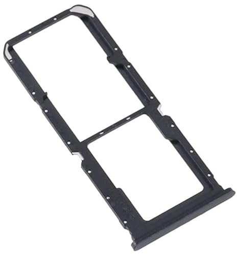 Genérico SIM-Tray, kompatibel mit OPPO A76, schwarz, glänzend, schwarze Seitenkarte