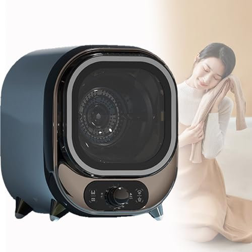 Spdazzleburst Asciugatrice Piccola, asciugatrice compatta e Mini centrifuga, asciugatrice a condensazione, asciugatrice ventilata, capacità 0,8 kg, per Uso su bancone o a Parete,Brown