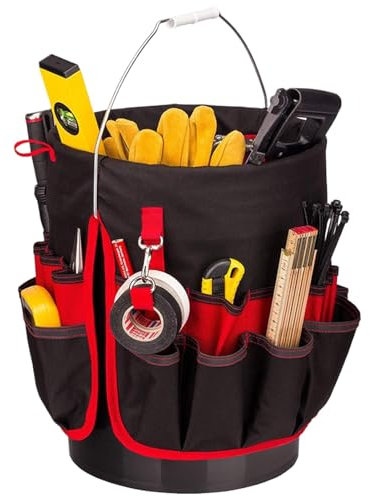 Bucket Tool Organizer | Garden Tool Bucket Organizer | Cleaning Caddy Organiser | Waterproof Bucket Organizer | Multi Function Tool Belt Bag With Multiple Pockets |Gardening Tools Organizer For Screwd