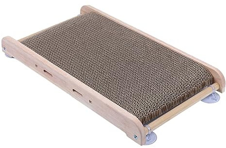 BESPORTBLE Pet Cat Scratching Board Robustem Wellpappe-Material Multifunktionale Katzenkratzmatte Möbel Und Wandbewahrung Für Katzen Krallenpflege Braun