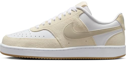 Nike Scarpe da Donna Court Vision Low Pale Avory/Lt Orewood BRN-White, Taglia 45 EU, Pale Avorio Lt Orewood BRN White, 45 EU