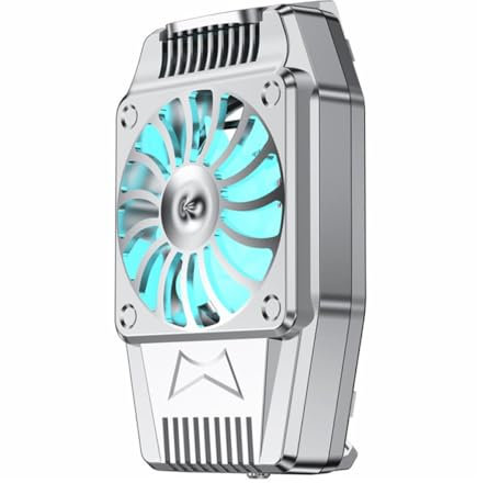 COLLBATH Ventola Di Raffreddamento Per Telefono Cellulare Ricaricabile Radiatore Per Smartphone Dissipatore Di Calore Batteria Integrata Da 300 Mah Accessorio Per Telefono