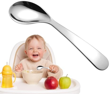 Utensili per l'apprendimento del bambino, Cucchiaio da alimentazione per bambini | Allenamento multifunzionale di prima classe | Testa piatta, alimentazione per bambini, cabina per purea di frutta