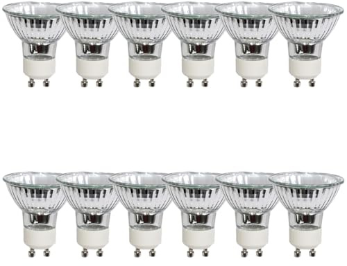 NCC-Licht 12x Eco Leuchtmittel Reflektor GU10 35W Warmweiß Dimmbar | Reflektor aus Glas, stufenlos dimmbar, Abstrahlwinkel 35° ideal für Akzent- und Spotbeleuchtung