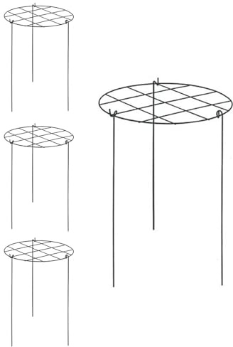 Soporte de peonía, soportes de hortensias para patio, jaula de plantas resistente a la intemperie para hortensias, monstera, tomate, verduras, fresas, flores para cama elevada, agricultura, jardín