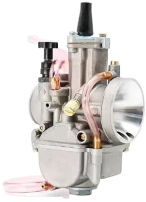 carburador de desbrozadora de gasolina Carburador de motocicleta para PWK 21 24 26 28 30 32 34 2T 4T con Power Jet para Yamaha para Mikuni Koso para ATV para Quad UTV(Ivory white)