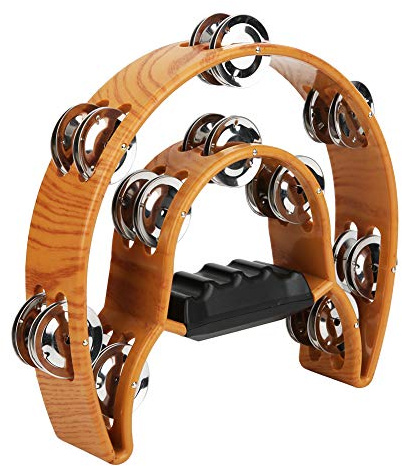 Ejoyous Schellen, Instrumentenspielzeug-Handglocke, Zweireihiges Ausbildung Zum Unterrichtsmaterial für die Musikalische Ausbildung für die Aufführung