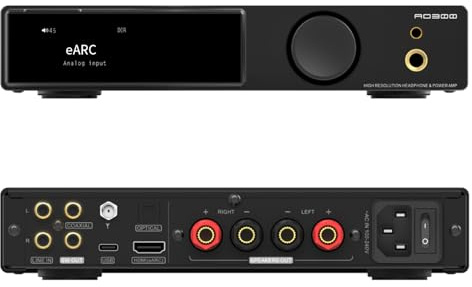 SMSL AO300 PRO DAC Amplifier | CS43131 USB/Coax/Opt/RCA Input MQA DAC | 165W MA5332MS 2.1Channel Stereo Amp | 4.4mm/6.35mm Hi-Fi Headphone Amp | Class D Digital DAC Amplifier, Black