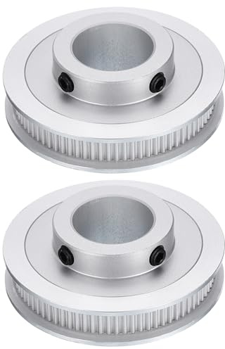 QUARKZMAN 2 Stück GT-2 Riemenscheibe Synchronrad 80 Zähne 20mm Bohrung Passend Für 6mm Breiten Riemen Aluminiumlegierung Zahnriemenscheibe Für 3D-Drucker CNC-Maschine