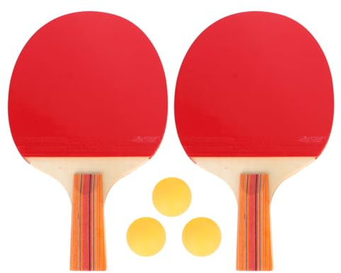 TOKIDNY Set Raquettes de Tennis de Table Anti-dérapantes avec Balles pour Entraînement Poignée Confortable et Adapté Aux Débutants et Joueurs de Chaque Âge