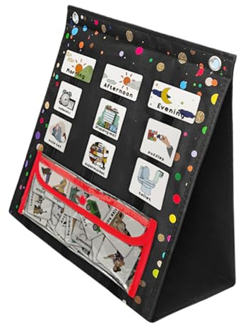 Tabella giornaliera di routine per bambini, programma visivo, strumento di aiuto per l'apprendimento con 63 schede illustrate per bambini in età prescolare Homeschool Tabella di programma visivo per