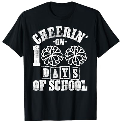Jubeln Sie 100 Tage lang Spaß im Cheerleader Spirit Squad an T-Shirt