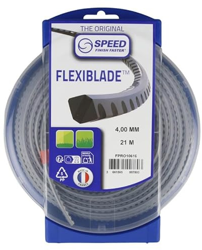 Matijardin - Fil débroussailleuse Carré, Cranté 4 mm x 21 m FlexiBlade