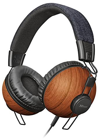 Trust Urban Noma Cuffie per Telefono e Tablet, Marrone