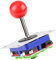 1pcs Joystick, Classic 2/4/8 Way Game Joystick Ball Adjustable Competition Style Long Handle Joystick for Gaming Cabinet Button Kit