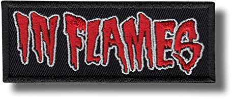 Aufnäher in Flammen bestickt zum Aufbügeln