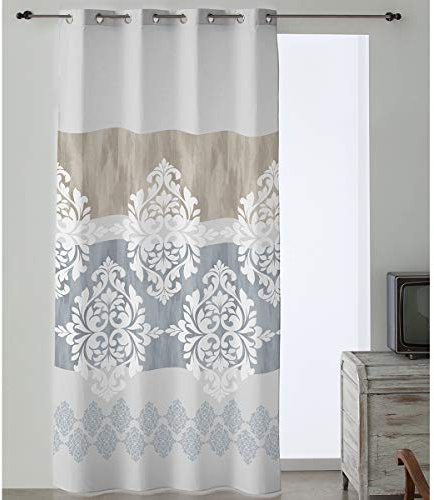 Camatex Lanovenanube - Cortina confeccionada con ollaos Alma - 150x260 cm - Color Gris