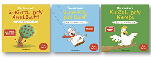 Nico Sternbaum-Set: Schüttel den Apfelbaum + Schaukel das Schaf + Kitzel den Kakadu (Mitmachbücher ab 2 Jahren)