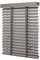 Ventanara® Holzjalousie 50mm Holz Jalousie Matt Jalousette Echtholz (70 x 250 cm, Taupe)