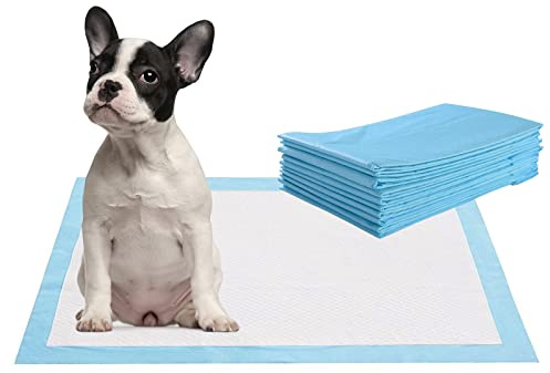 GYMAX Trainingspads Hunde, Welpen-Hygieneunterlage, Toilettenmatten, Welpenunterlage, super saugfähige Welpenmatte, Welpenerziehungspads (200 Stück/60x60 cm)