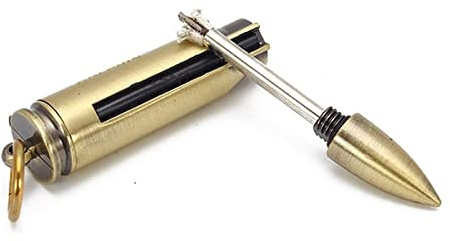 FUNNYBSG Retro Mini Bullet Feuerzeug, Kerosinfeuerzeug aus Metall, einzigartige Zündung, geeignet for Sammlerstücke – Herrengeschenke – Geburtstagsgeschenke
