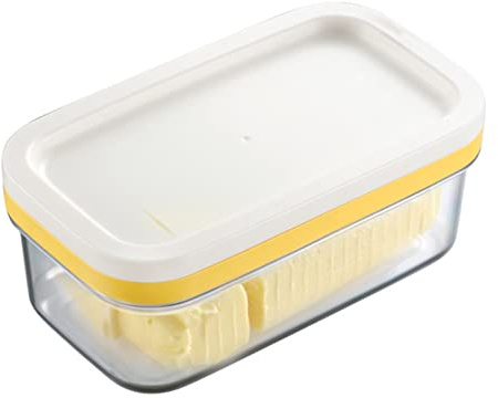 Rianpesn Butter Dish with Lid | Butter Dish with Lid | Butter Keeper with Cutting Net for Easy Cutting, Small Butter Crisper, Food Storage Case