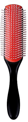LATRAT 1 Stück 9-Reihe Styling Haarbürste Kissen Bürste Nylonborsten Haarbürste mit Antistatischer Gummi Pad, für Frauen Männer Entwirrung Dickes Lockes Haar Salon