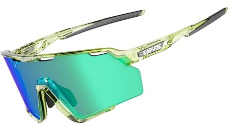 KAPVOE Polarized Cycling Glasses Sport Sunglasses MTB BMX Men Women Ride Bike Bicycle Running Golf Hiking Volleyball Tennis Driving Fishing Softball Mountain Riding 08