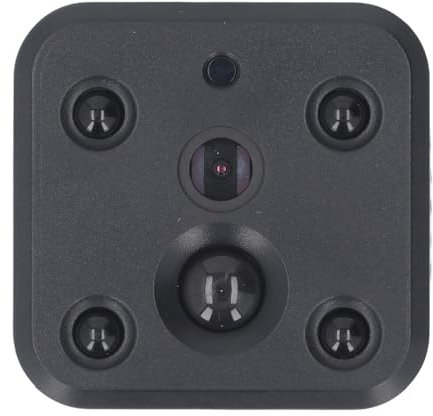 Mini Telecamera Telituny, Mini Telecamera a Infrarossi HD 1080p con Rilevamento del Movimento per Visione Notturna, Adatta per Casa, Magazzino, Ufficio, Azienda, Cortile o Giardino