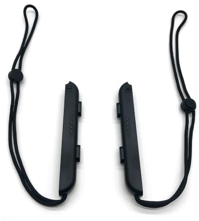 Art&Beauty 2 Pack Black Wrist Strap for Switch Joycon, Replacement for Joy Con Straps Adjustable Tightness(Plastic)