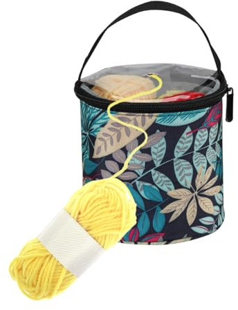 Portable Knitting Bag Wool Holders Crochet Tote Yarn Storage Bags Crochet Project Tote for Crochet Hooks Storage Wool Bags Sewing Tools
