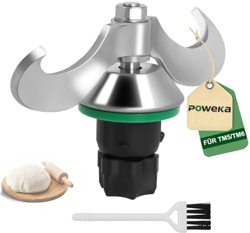 Knet-Teigmischer Kompatibel mit Thermomixx TM7 TM6 TM5, Teigmesser | Zubehör TM7 TM6 TM5 Ersatzmesser, ideal zum Kneten und Mischen von Teig
