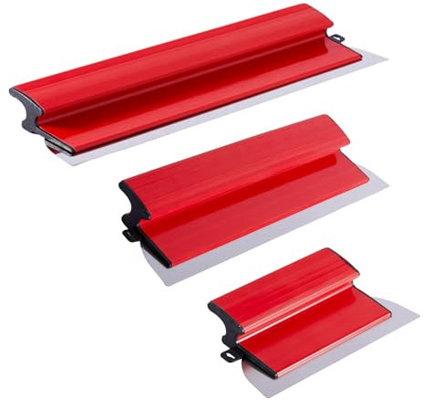 Drywall Skimming Blade Smoothing Spatula Plastering Wall Plastering Tools, High Grade Drywall Skimming Blade for Plastering, 25cm+40cm+60cm